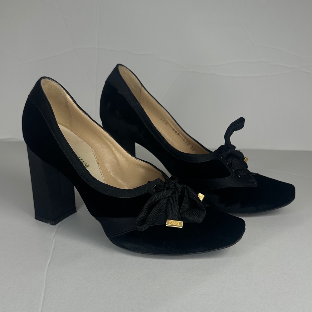 Elegant Black Velvet Heels